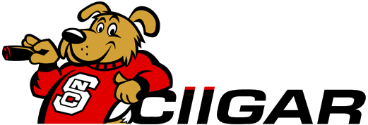 The CIIGAR Logo: a dog holding a cigar, leaning over the word CIIGAR, looking awesome